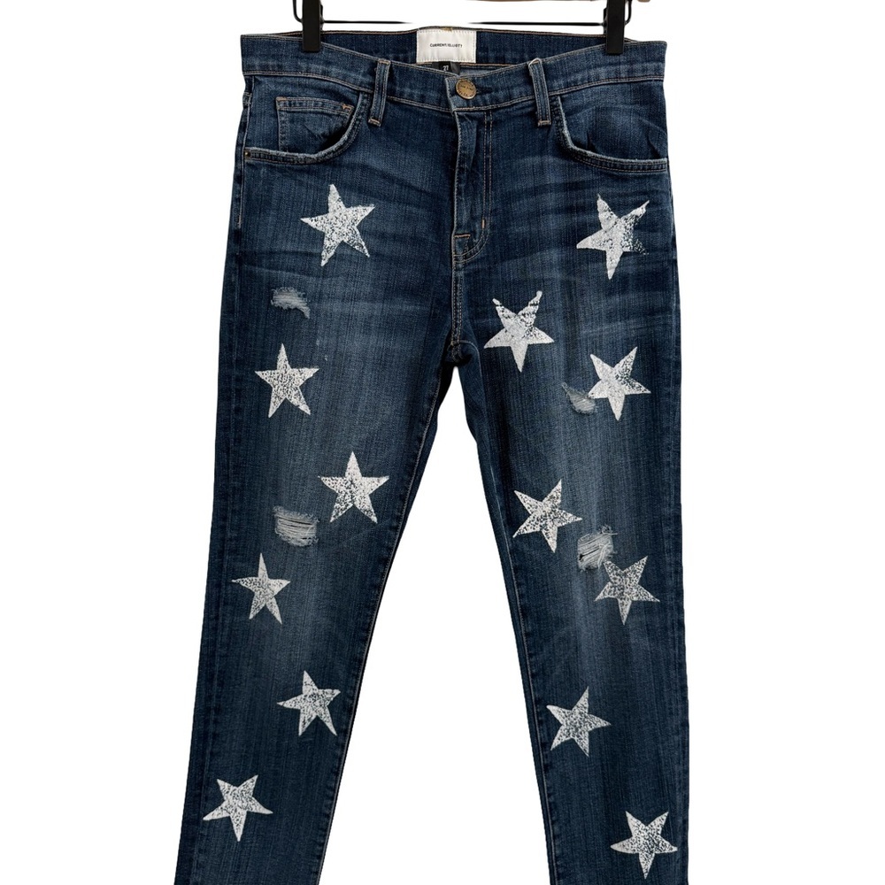 Current/Elliott Women's Dark Blue Star Skinny Jeans